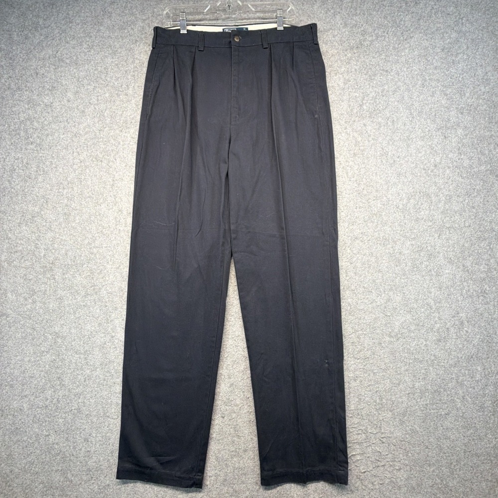 Vintage Polo Ralph Lauren Pleated Andrew Pant 36x34 (Fits 34x34) Baggy Blue